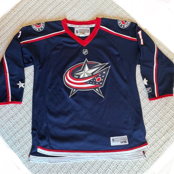 NHL Shirts & Tops Columbus Blue Jackets Youth Lxl Hockey Jersey